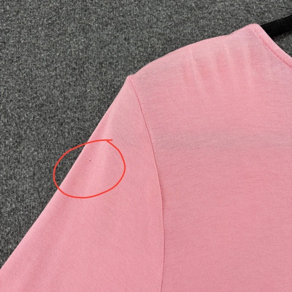 J Jill Wearever Pink  3/4 Sleeve Crossover Hem Tunic Top Large Stretch Capsule - Picture 7 of 7